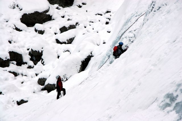 Arrampicata sulle cascate Nardis